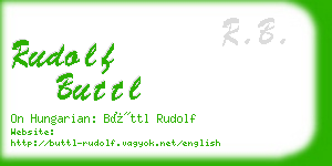 rudolf buttl business card